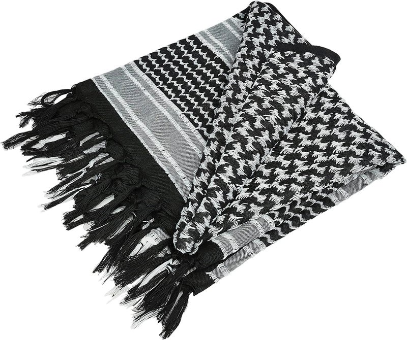 Luxns Store Military Shemagh Tactical Desert Scarf / 100% Cotton Keffiyeh Scarf Wrap for Men And Women - Image 3